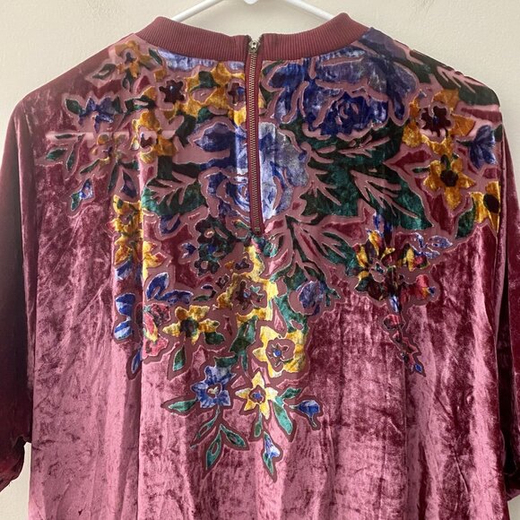 Free People Sweet Echoes Velvet Mini Dress NWOT - Picture 9 of 10